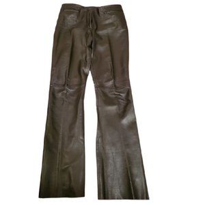 Caché Leather Black Pants Size 6
